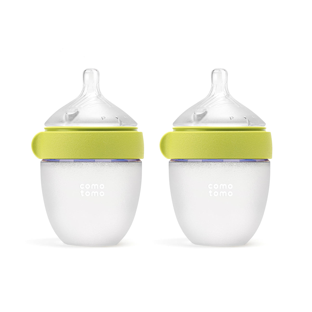 Comotomo Gen 2 5oz green bottle with dual anti-colic vents for calm newborn feeding