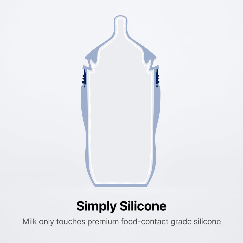Comotomo Gen 2 easy-clean wide-neck profile for busy days.