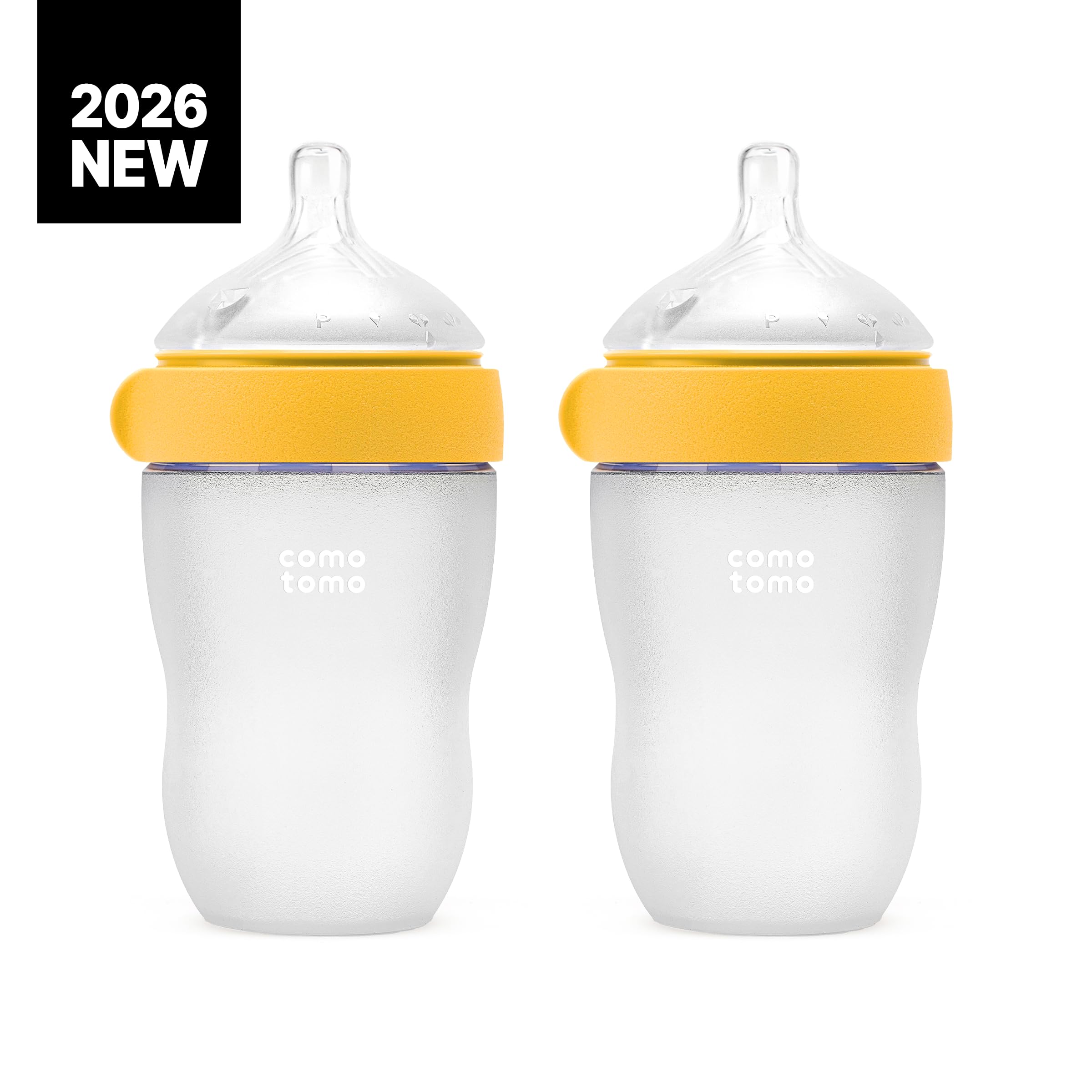 Comotomo Gen 2 soft nipple medium flow for comfortable latch.