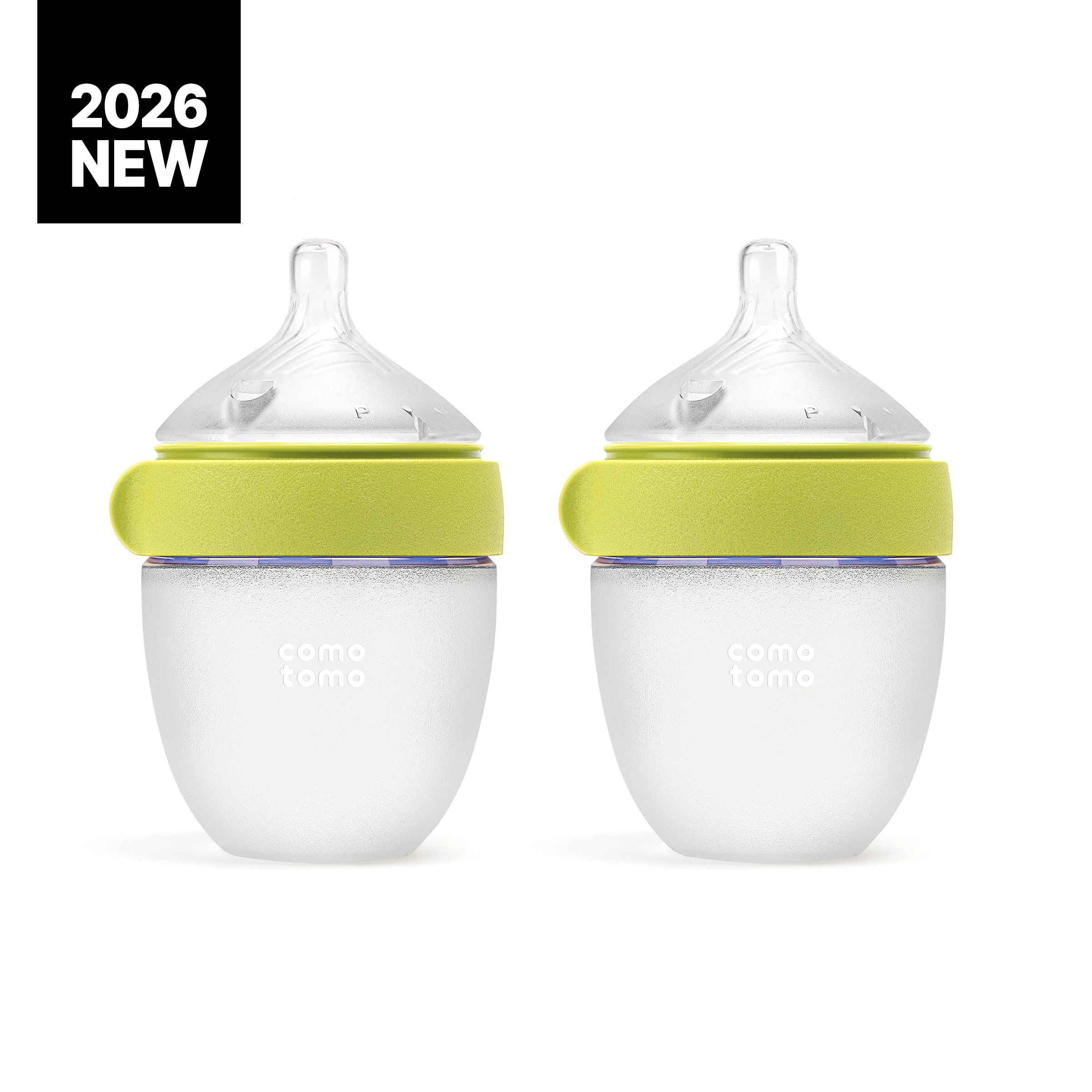 Comotomo Gen 2 true slow-flow nipple close-up for smoother newborn pacing