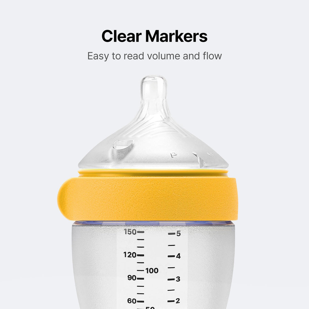 Comotomo Gen2 wider base improves bottle stability.