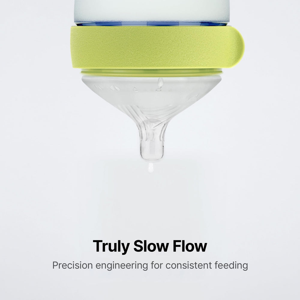 Nipple opening design ensures consistent flow through feeds.