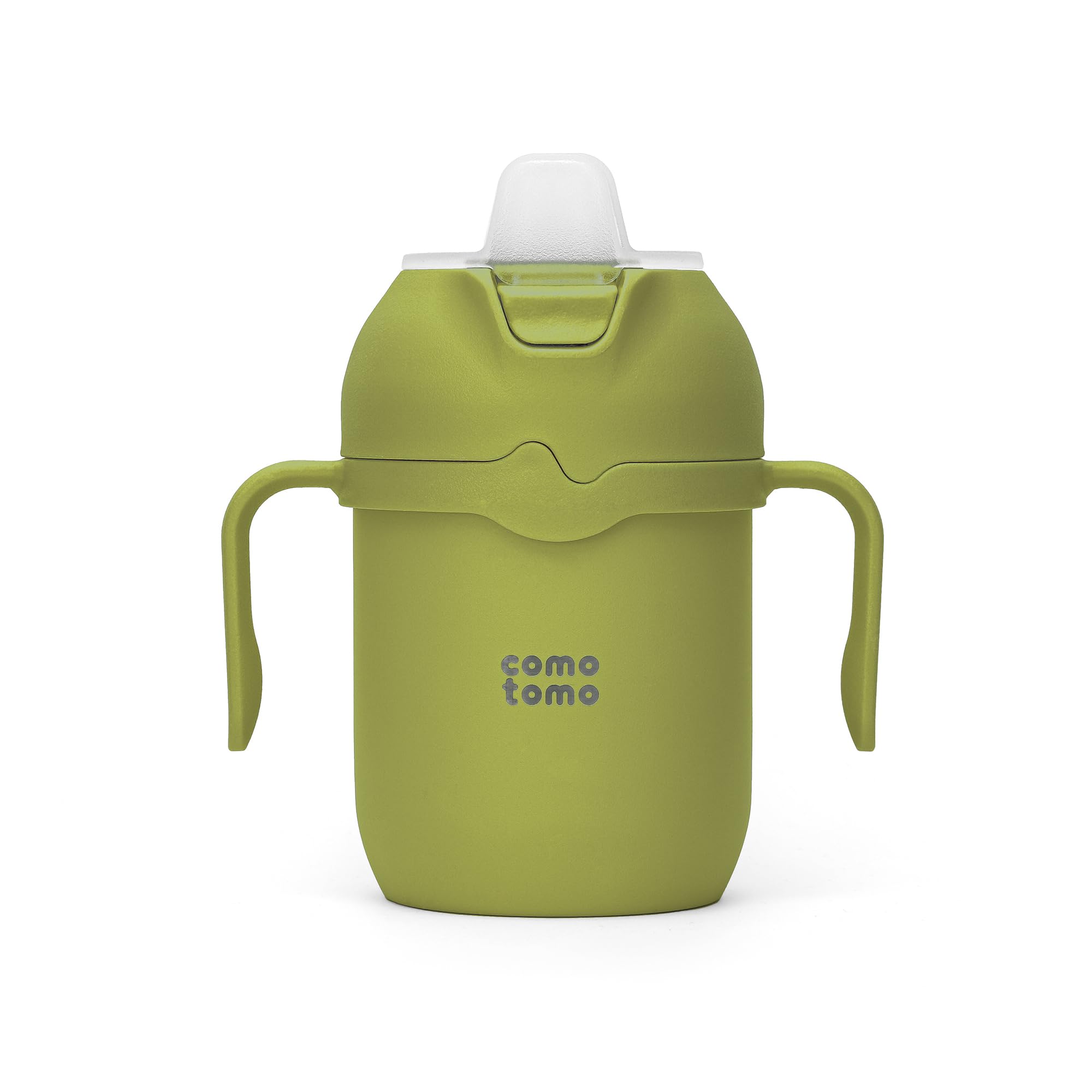 Comotomo Toddler Tumbler Green with spout for easy on the go sipping