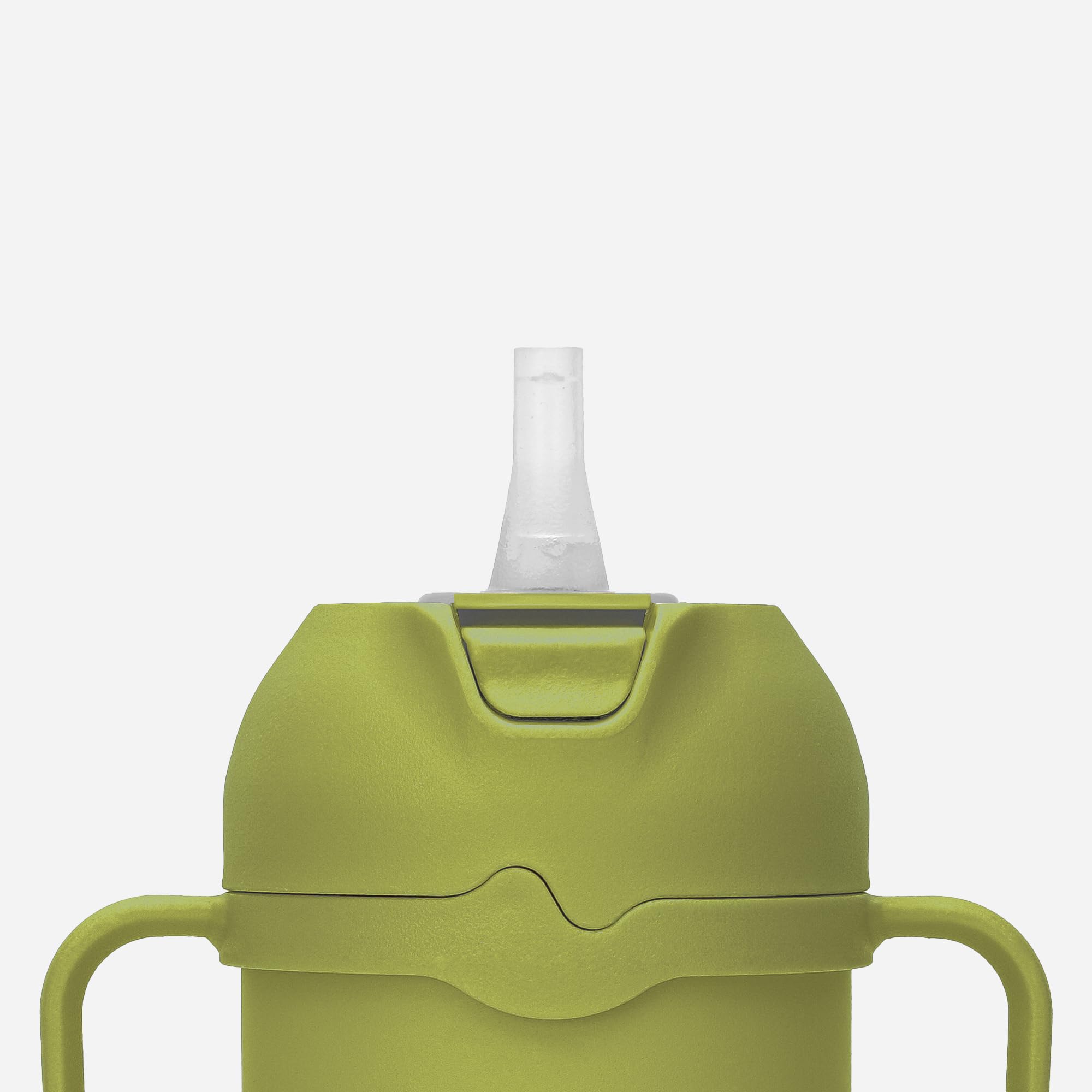 Comotomo Toddler Tumbler Green with silicone straw for kid friendly sipping