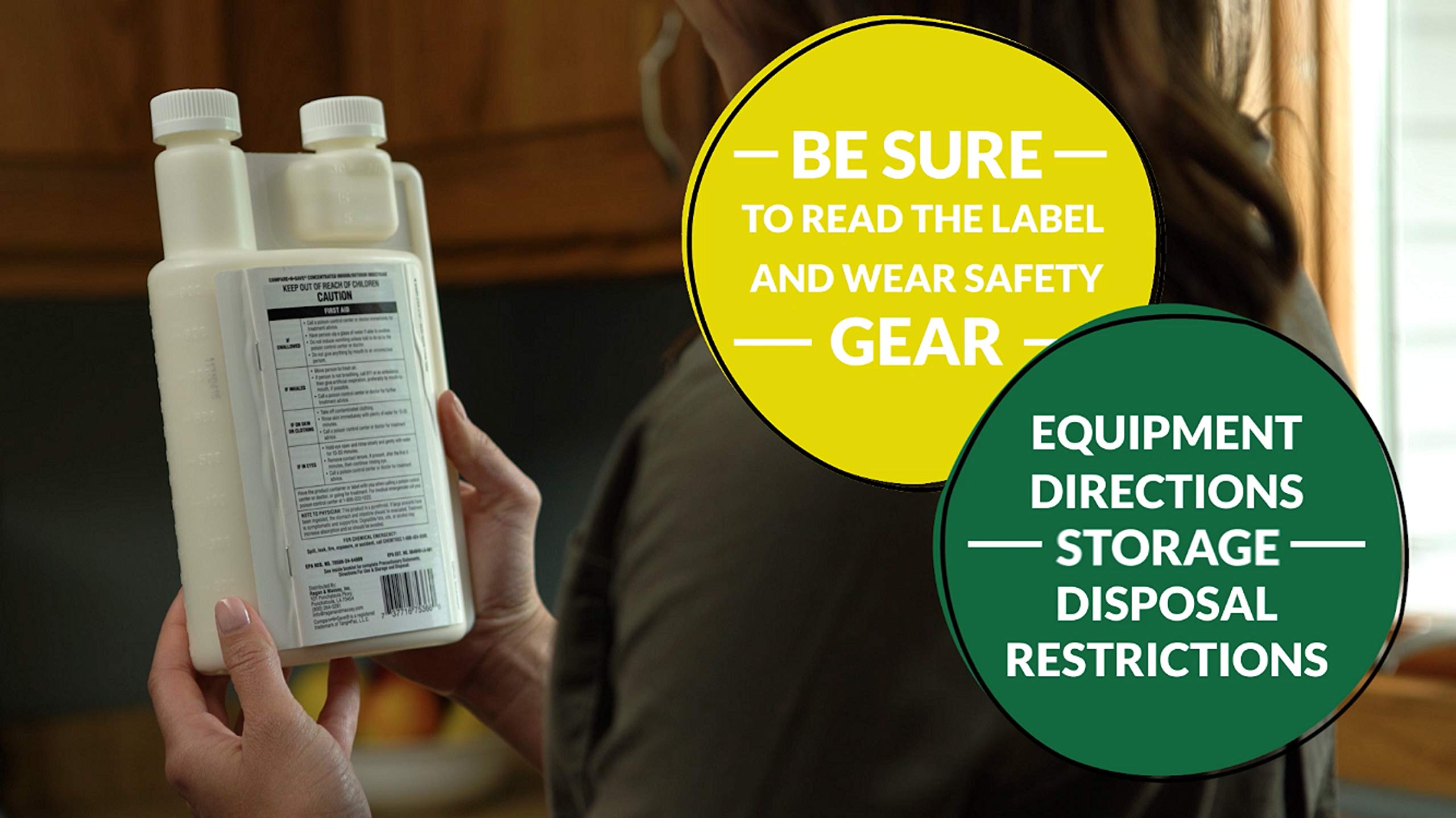 Compare-N-Save pest-control solution targets fleas, cockroaches, and ants.
