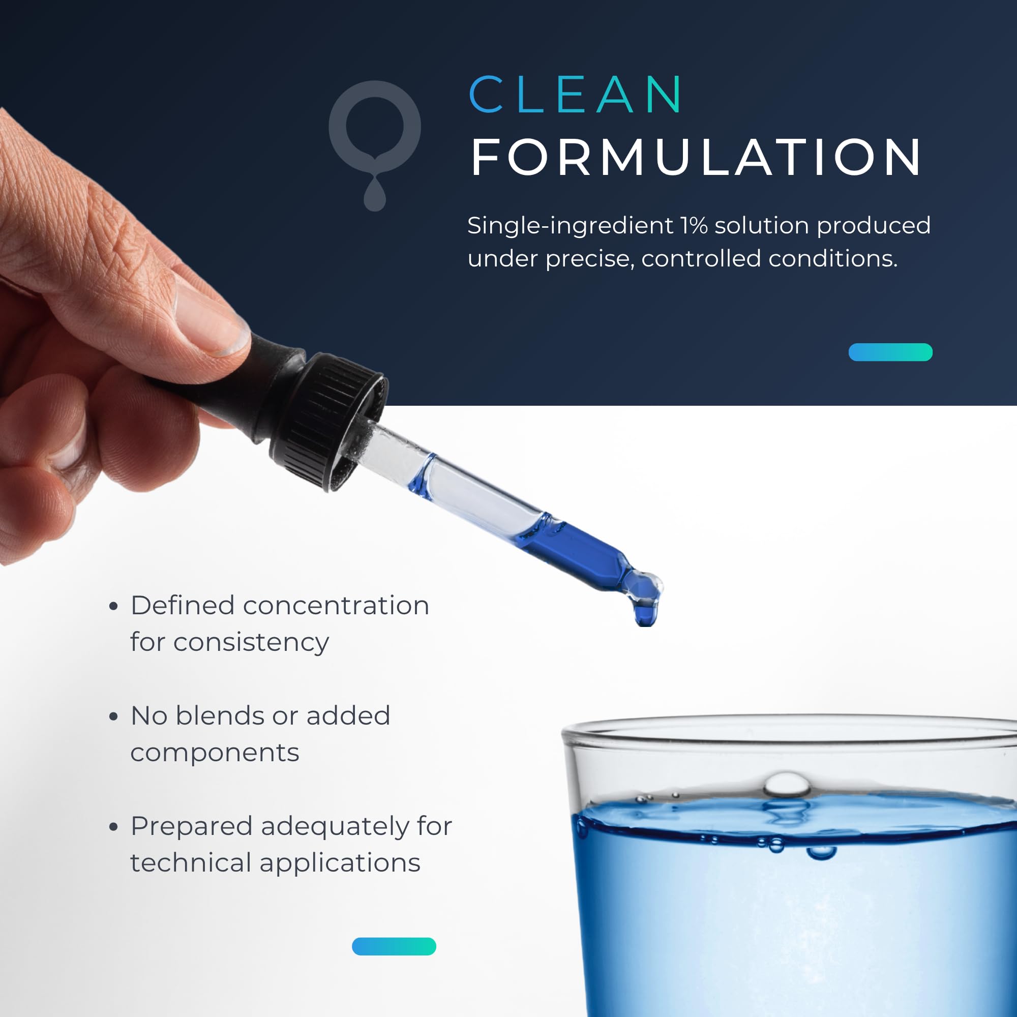 Compass Laboratory Methylene Blue USP-grade ingredient communicates high purity for discerning shoppers.