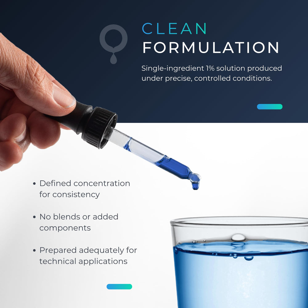 Compass Laboratory Methylene Blue USP-grade ingredient communicates high purity for discerning shoppers.