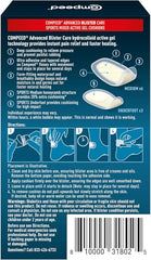 Compeed honeycomb design cushioning protects against rubbing