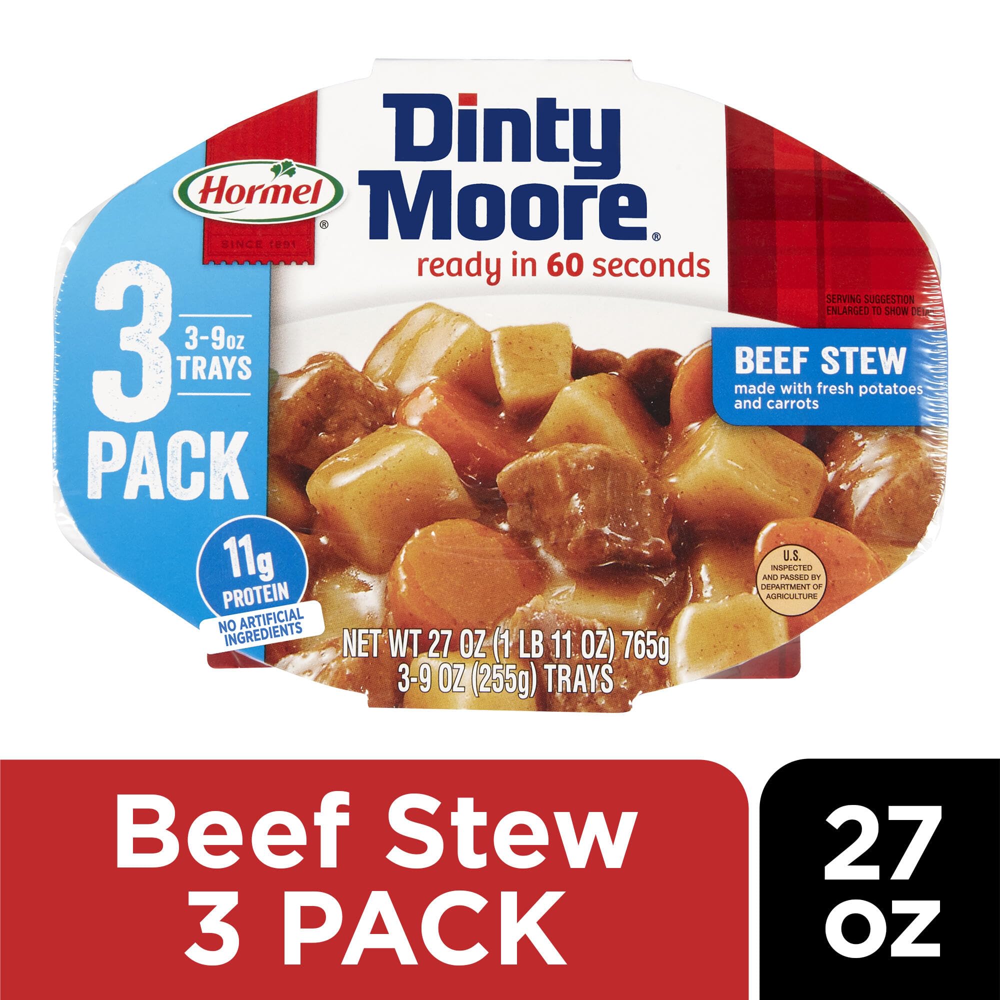 Dinty Moore Beef Stew served in a bowl for a comforting dinner