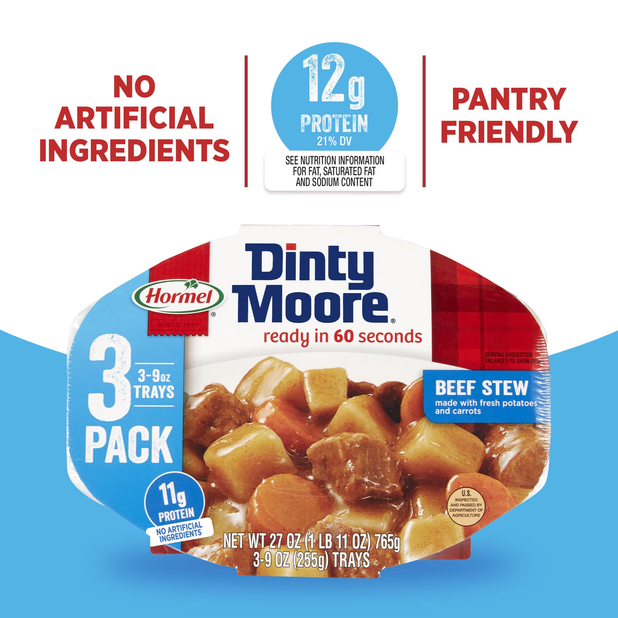 Ready-to-eat Compleats Dinty Moore Beef Stew in a can
