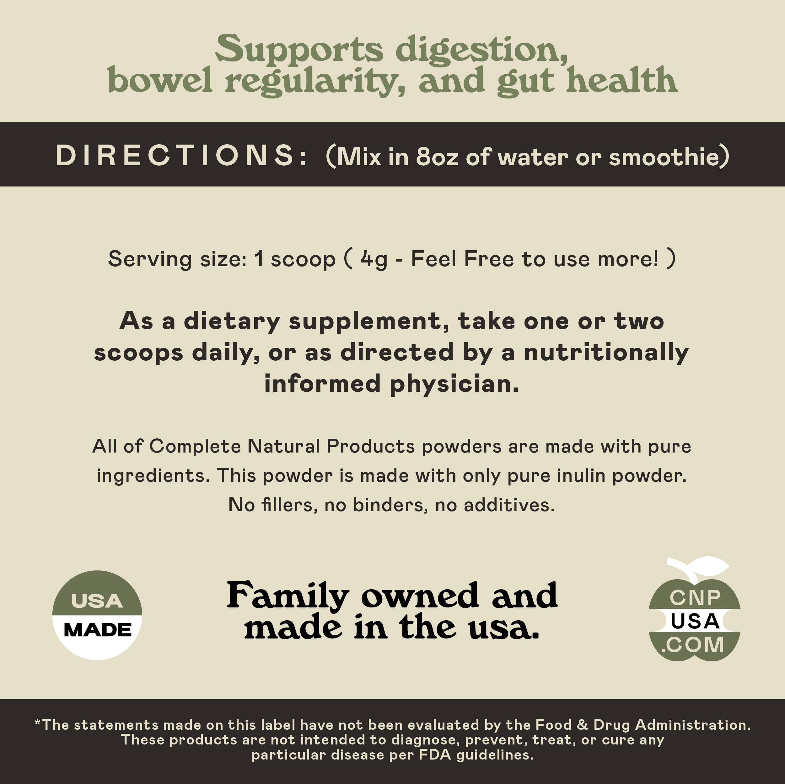 Complete Natural Inulin smoothie glass highlights easy dissolution in beverages