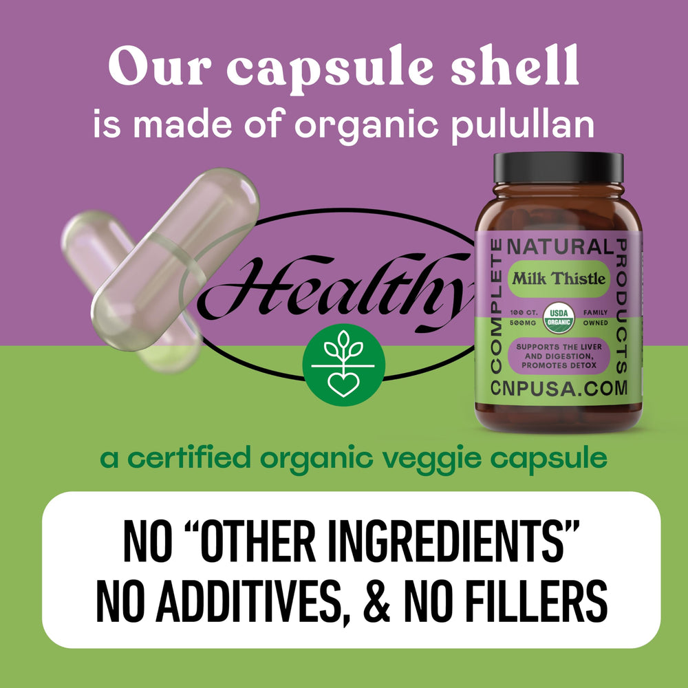 Made in USA facility badge from Complete Natural Products packaging.