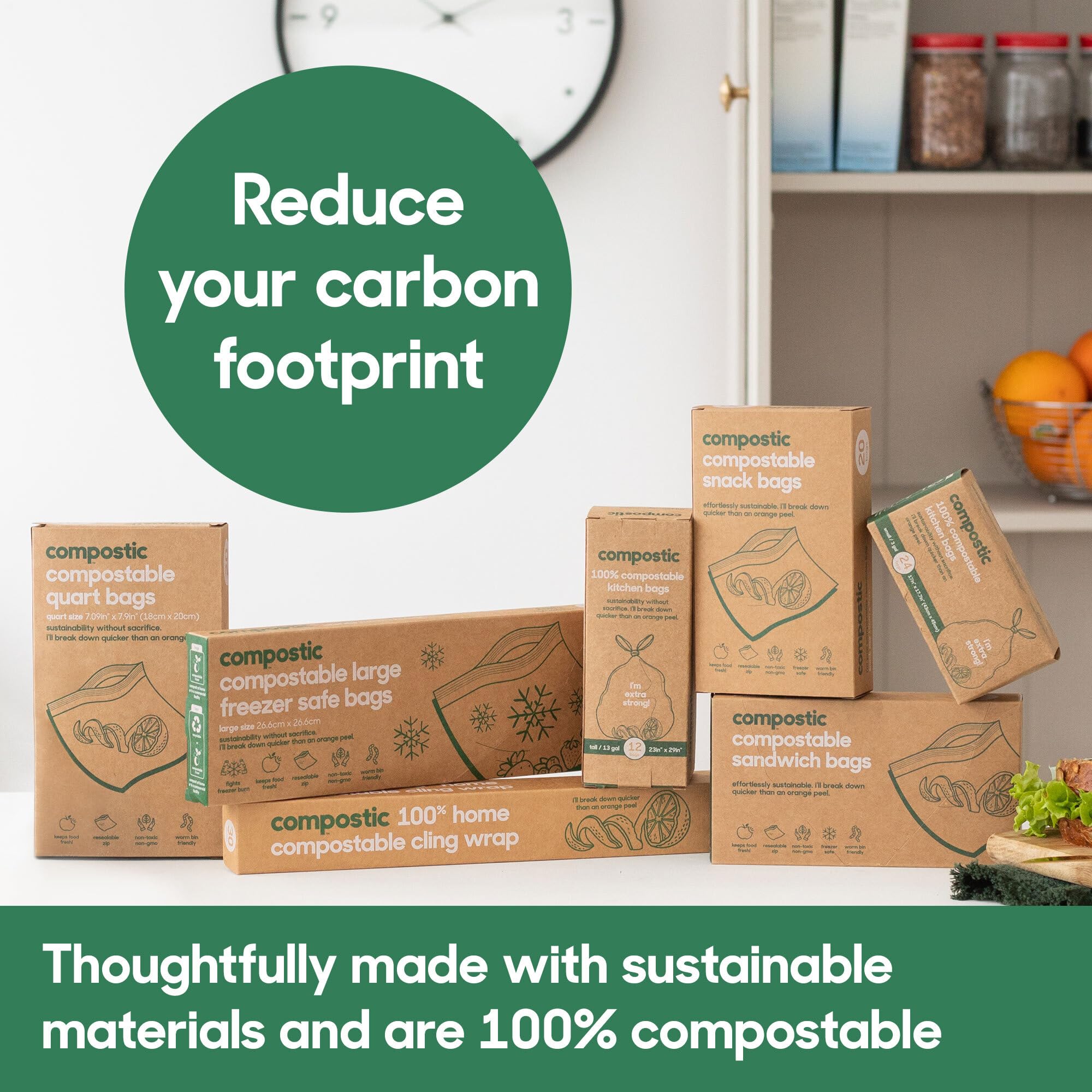 Compostic standards meet European and American composting requirements.