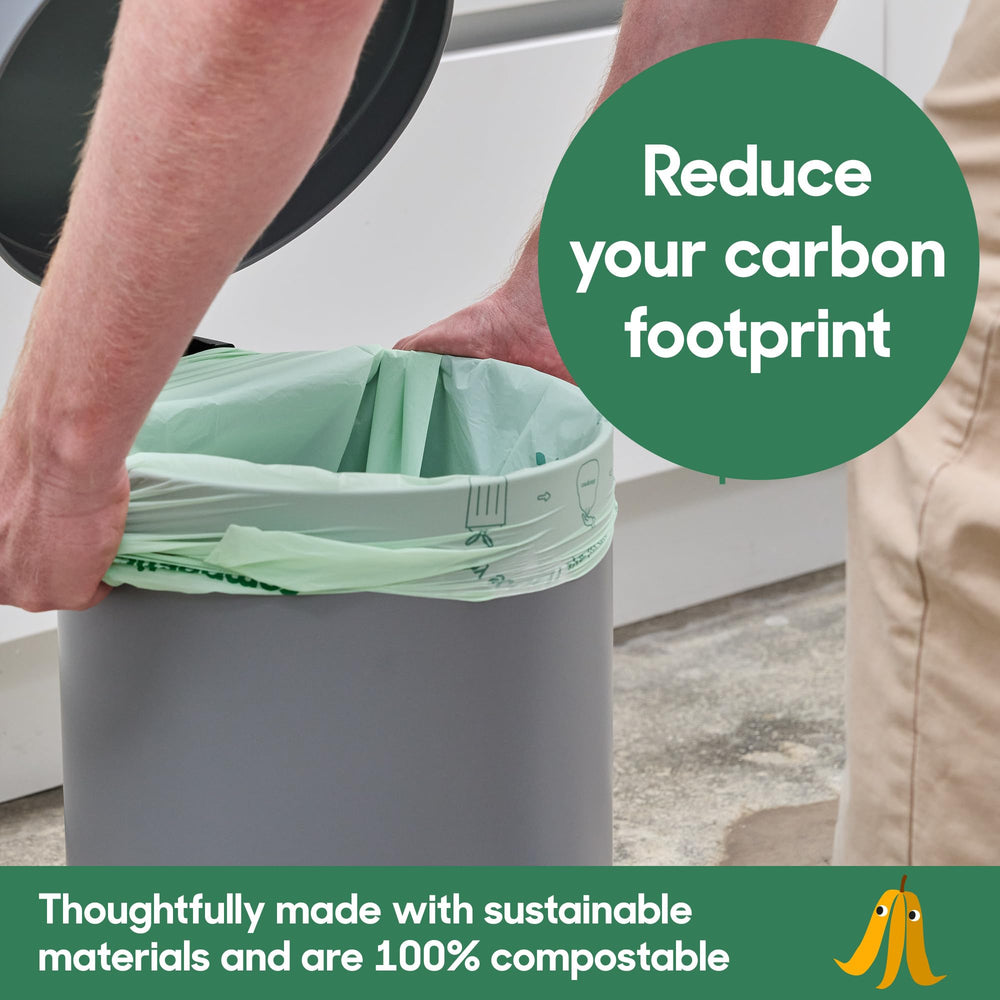 Compostic extra strong trash bags designed for heavy kitchen waste