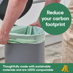 Compostic extra strong trash bags designed for heavy kitchen waste