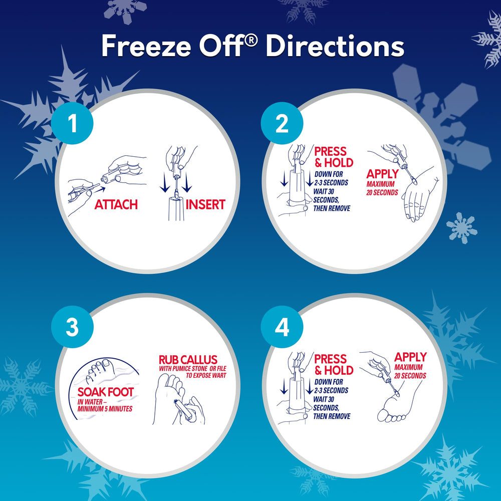 Kid friendly wart removal option with Freeze Off for children aged 4 and up.
