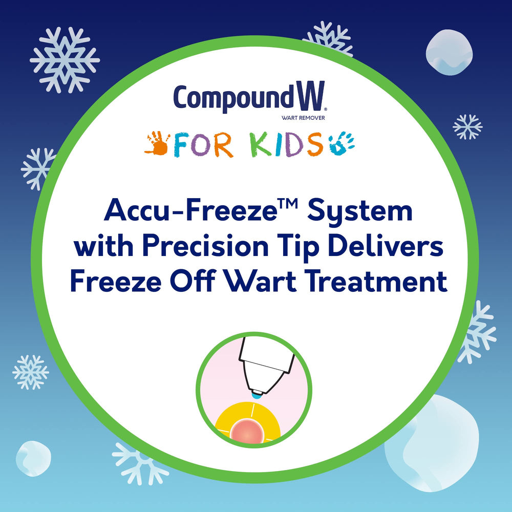 Freeze Off uses controlled freezing with a kid friendly design for wart targeting