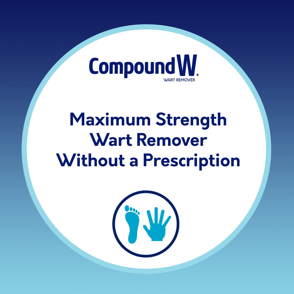 Compound W wart remover gel applied to a wart on skin for targeted care.