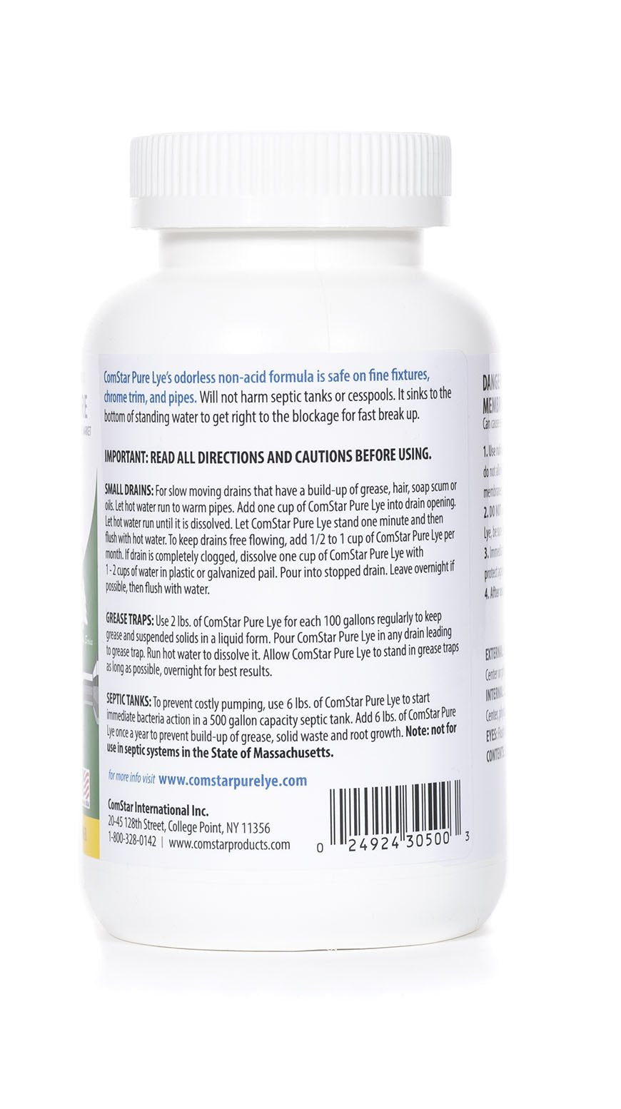 ComStar Pure Lye beads odorless formula supports quiet indoor use.