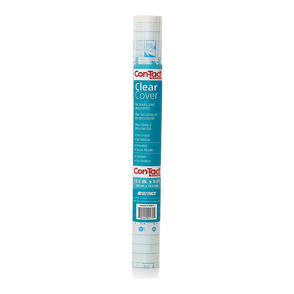 Con-Tact Clear Protective Liner roll in packaging shows durable protection for papers.