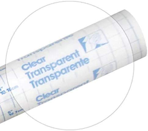 Con-Tact transparent vinyl cover guards hardcover and paperback books against wear.