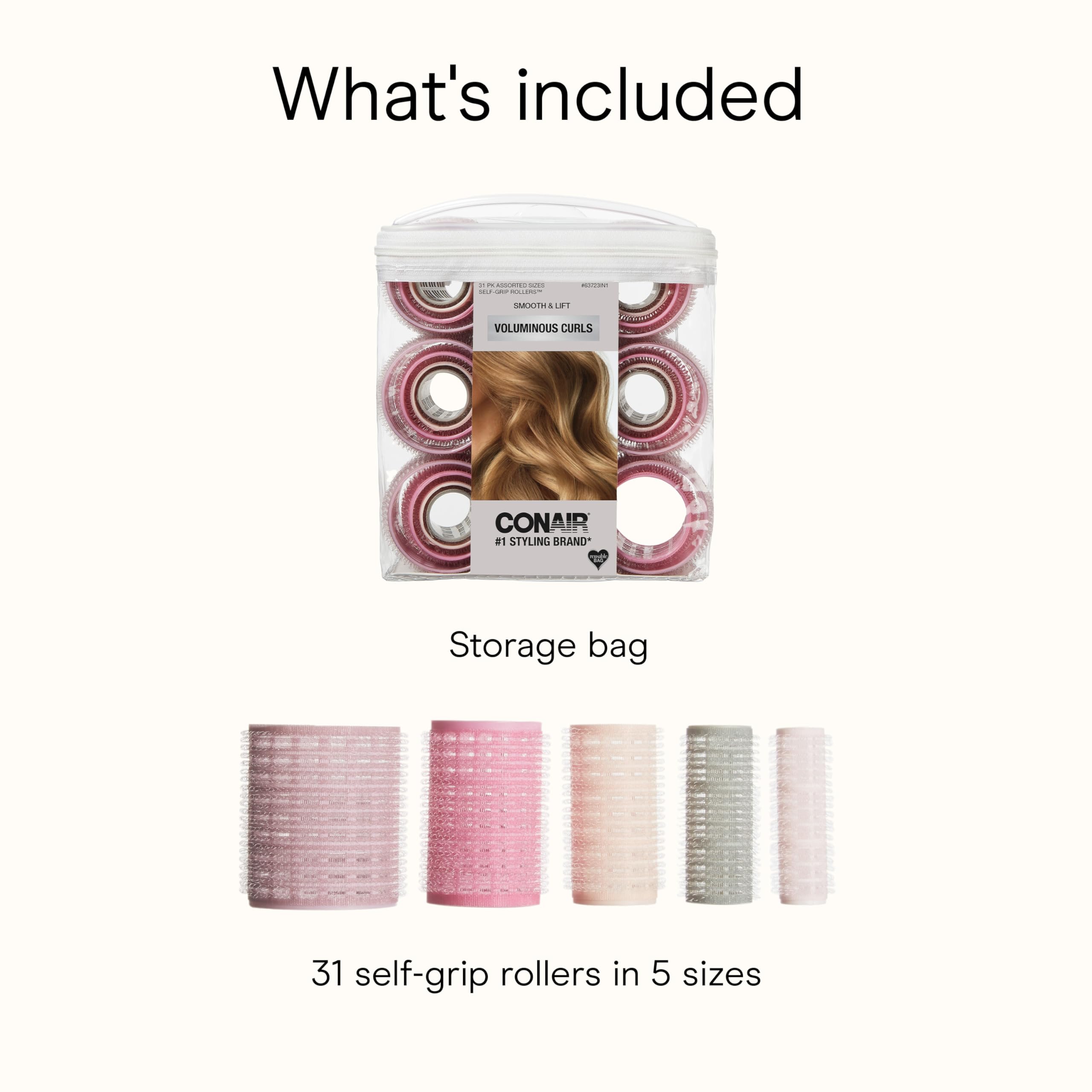 Conair case-friendly design fits in a tote for weekend getaways