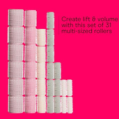 Conair heatless rollers variety of sizes creates defined curls or volume