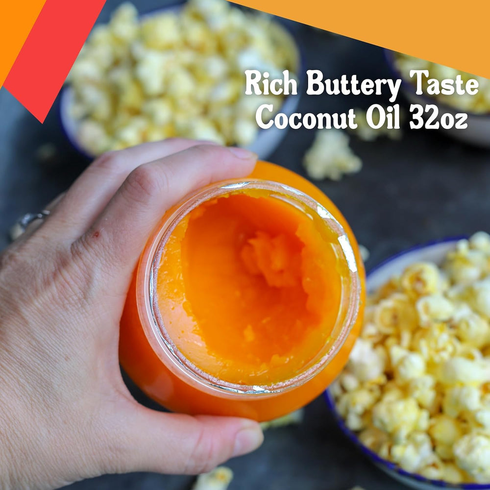 Popcorn kernels popping in coconut oil for crisp theater-style popcorn