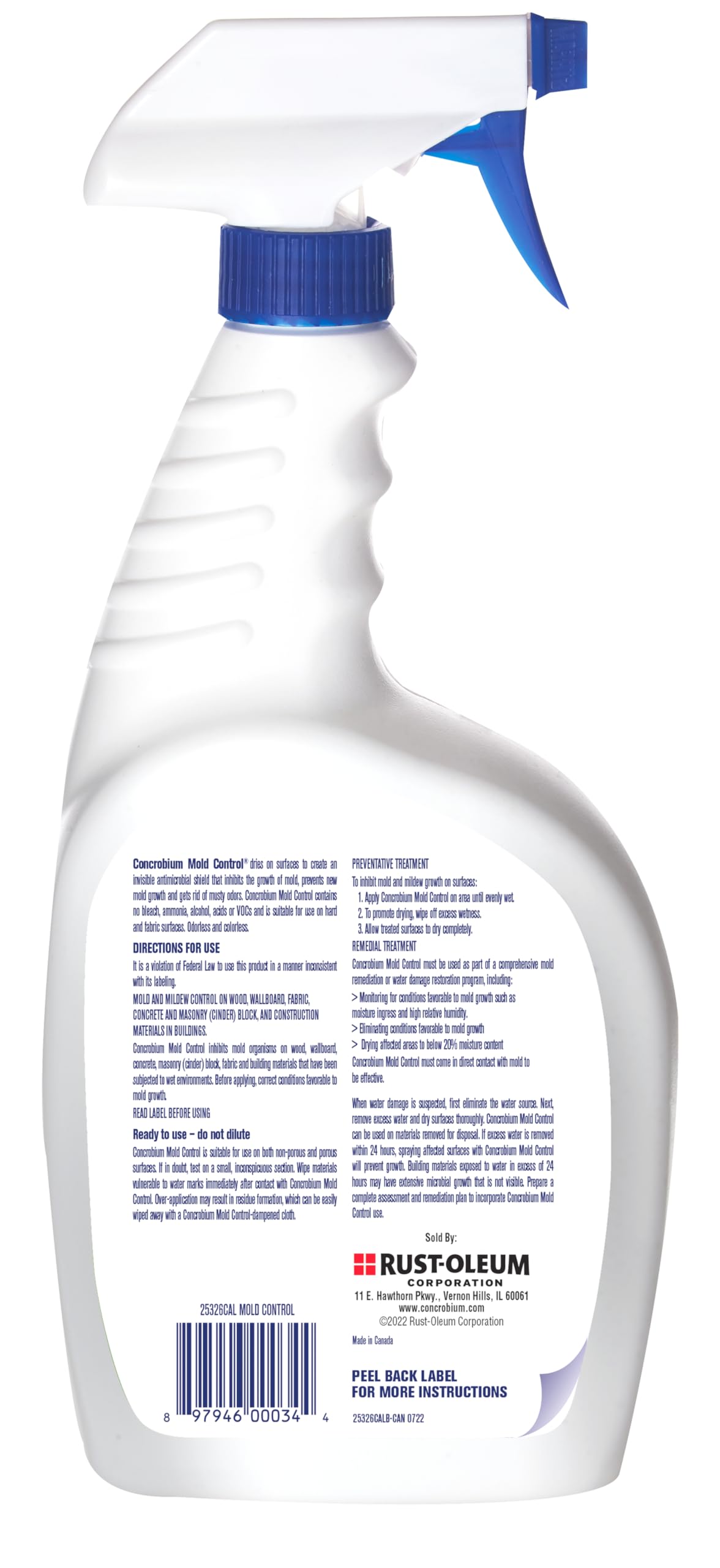 Concrobium Mold Control ready-to-use spray for selective spot treatments and larger areas.
