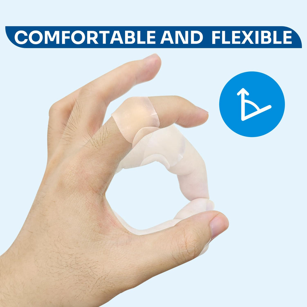 Conkote hydrocolloid bandages on heel; durable waterproof coverage.
