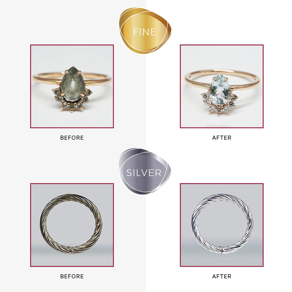 CONNOISSEURS delicate jewelry cleaner safe for semi-precious stones