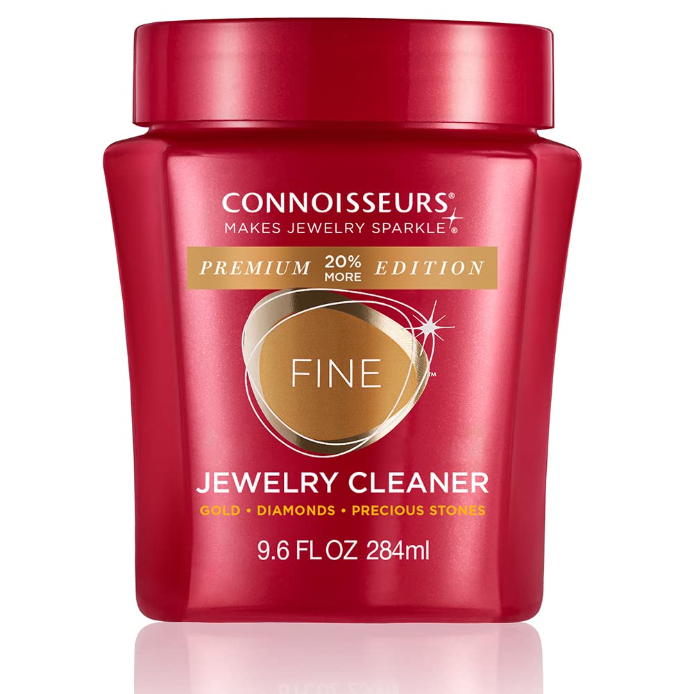 Connoisseurs Premium Edition Cleaner bottle front for fast jewelry refresh.