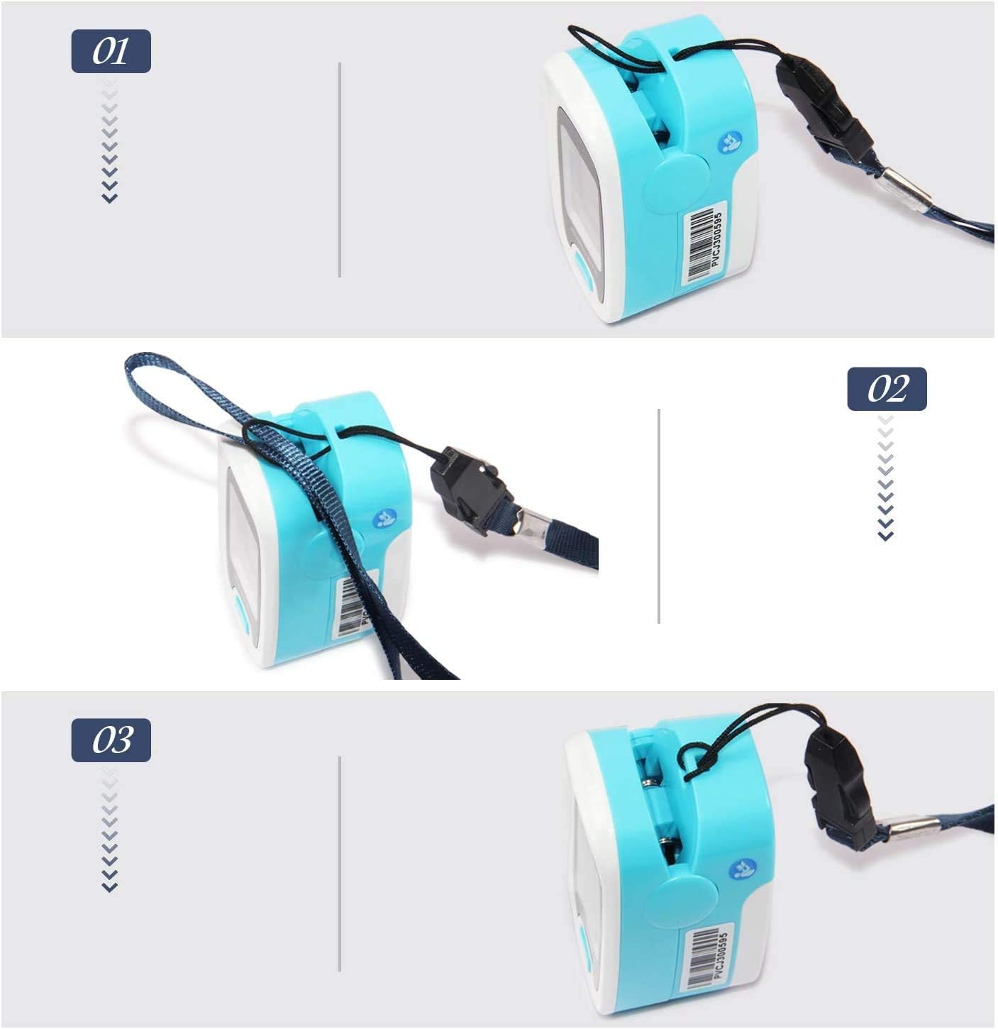 Neck/Wrist cord included with CMS50M for hands-free monitoring