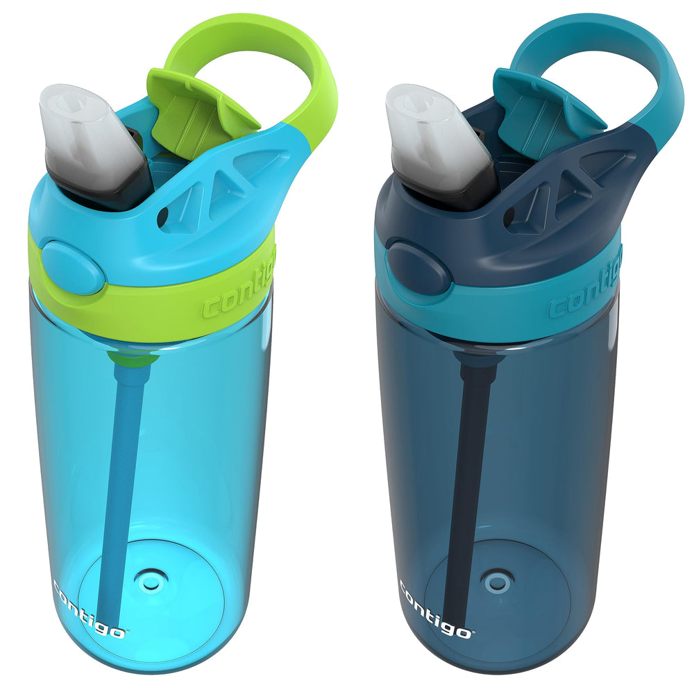 Contigo Aubrey 20oz bottle cool-lime with silicone straw for easy hydration on the go.