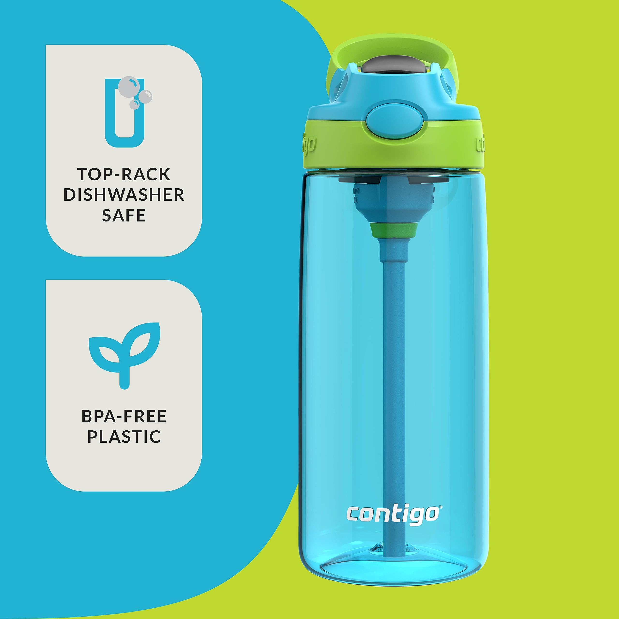 Contigo Aubrey 20oz bottle BPA-free construction for safe everyday use.