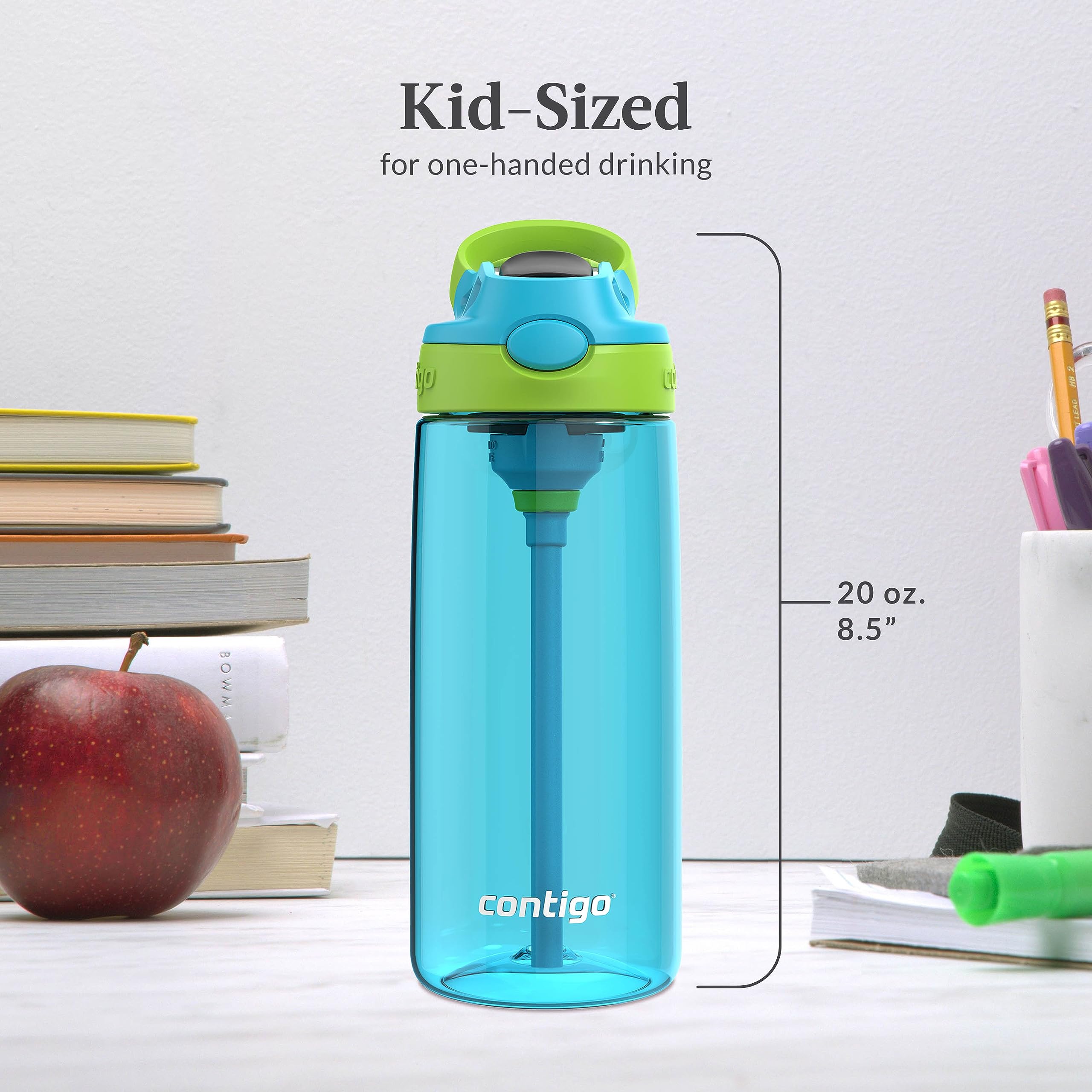 Contigo Aubrey 20oz bottle two-pack ideal for sharing bottles at home or school.