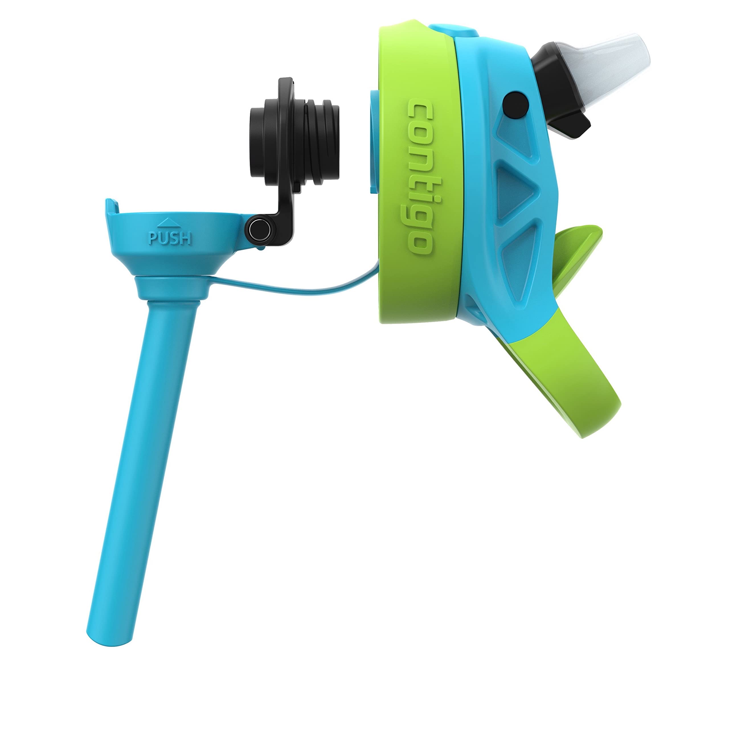 Contigo Aubrey kid-friendly 3+ design shown with a child using the bottle