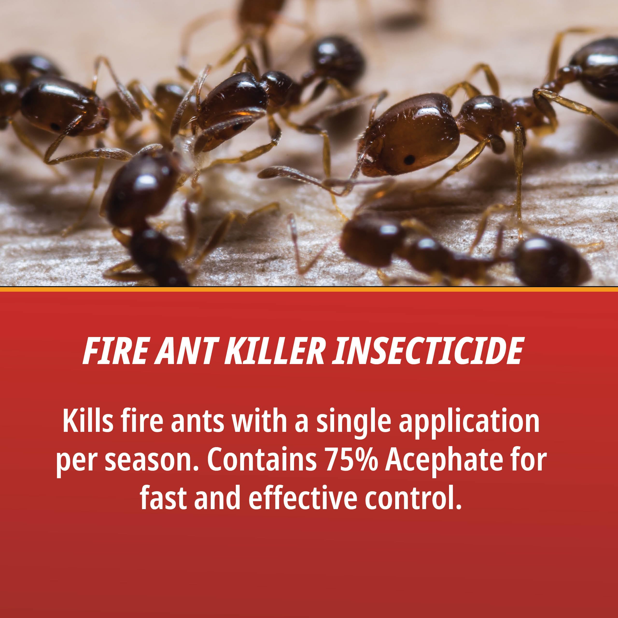 Control Solutions Surrender Fire Ant Killer hand-application shows easy mound treatment.