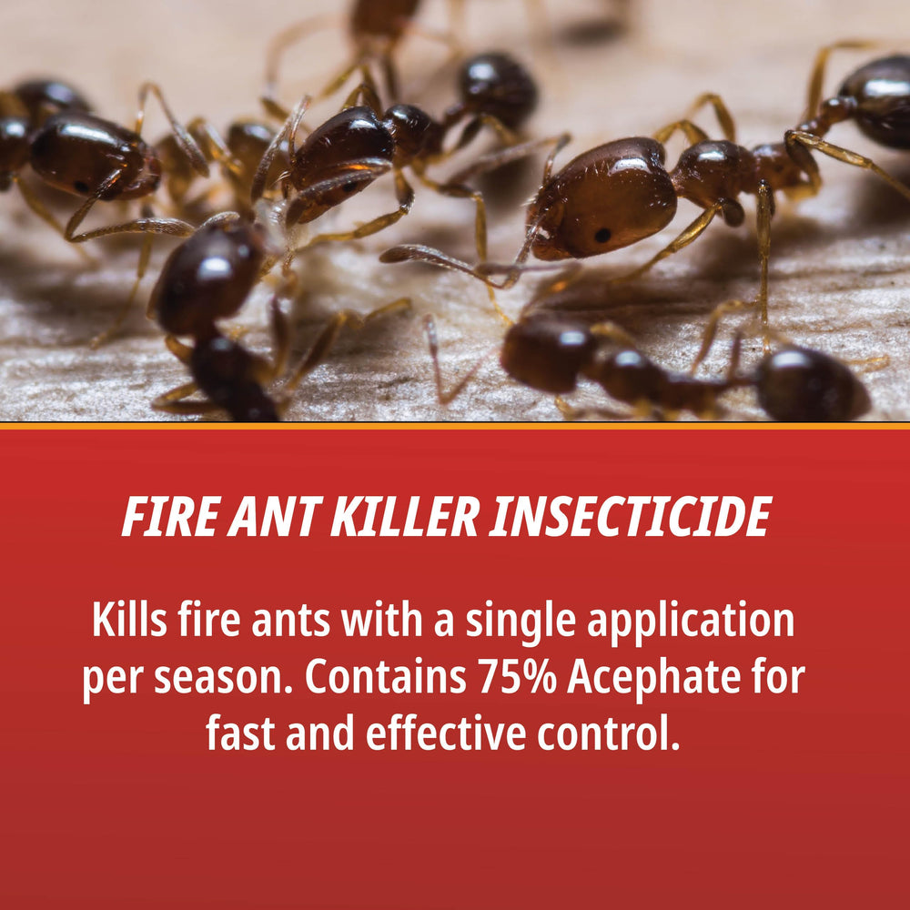 Control Solutions Surrender Fire Ant Killer hand-application shows easy mound treatment.