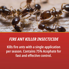 Control Solutions Surrender Fire Ant Killer hand-application shows easy mound treatment.