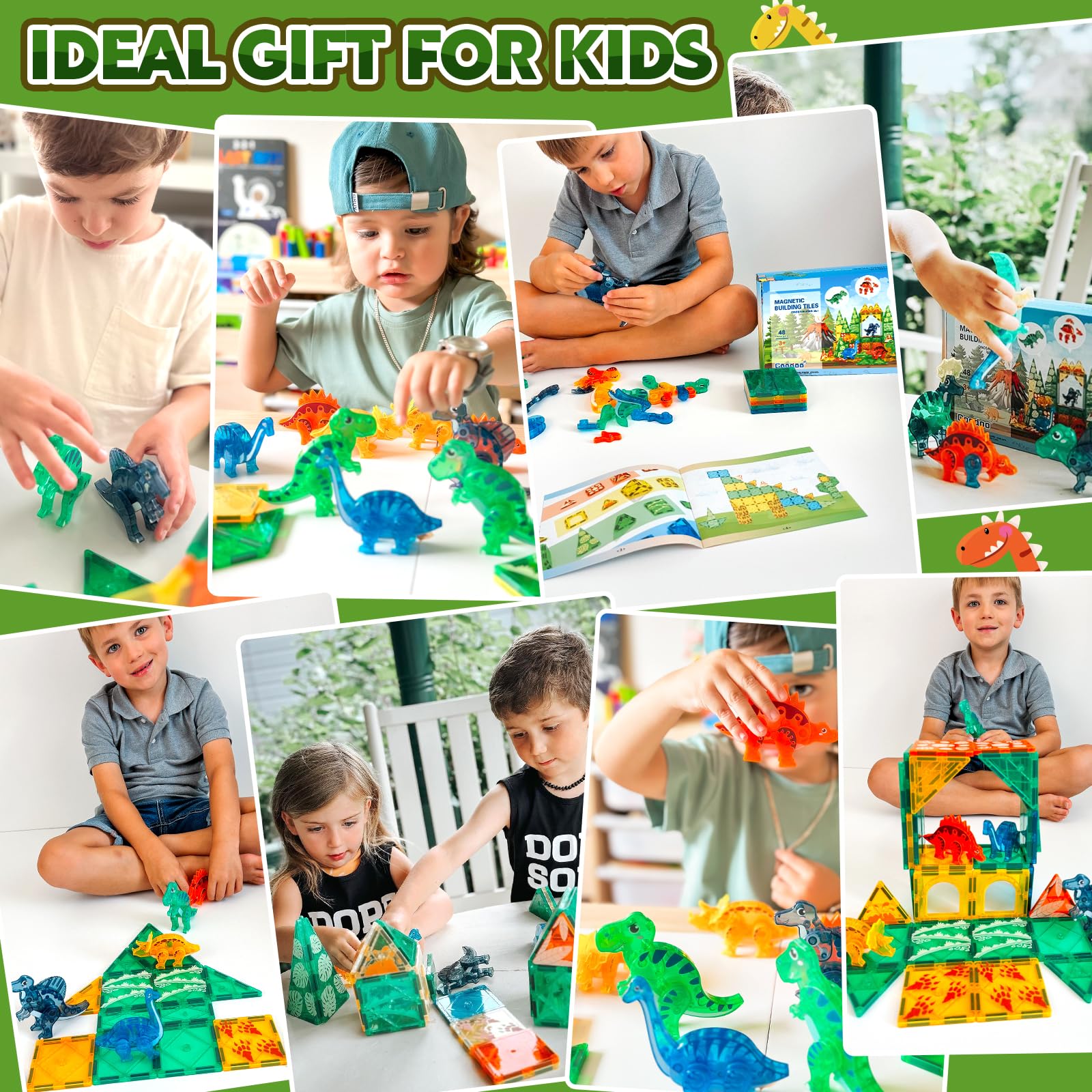 Coodoo Dinosaur Tiles: Spinosaurus body enables customizable builds