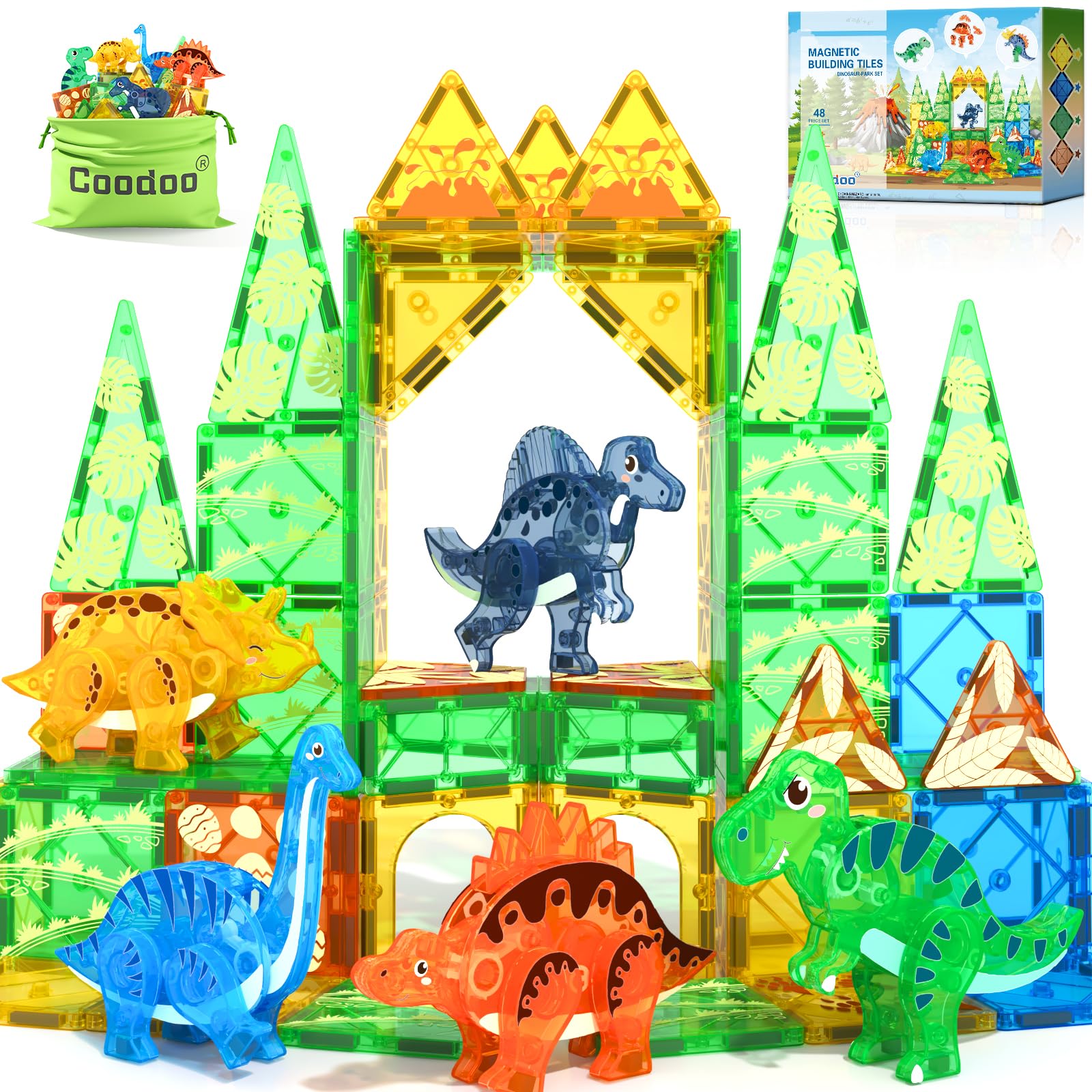 Coodoo Dinosaur Tiles: T-Rex head rotates for imaginative play