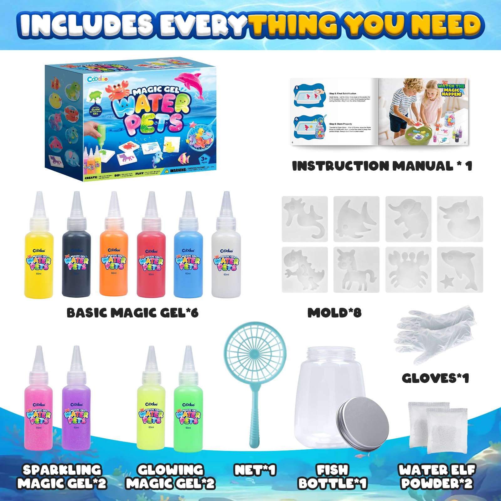 Coodoo kids crafts kit designed for ages 4 to 8, family activity photo