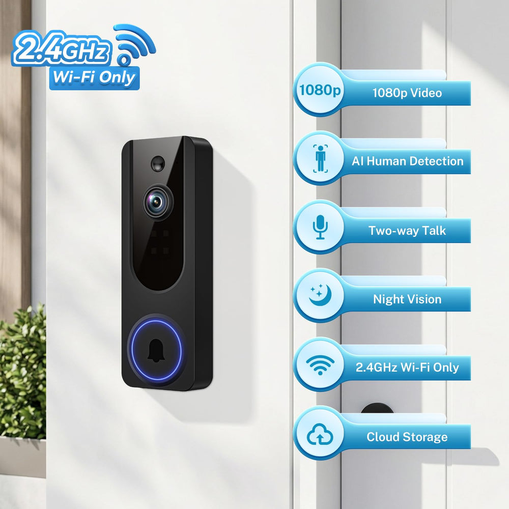 Cookedixo battery-powered doorbell chime offers quick, cordless installation and flexible placement.