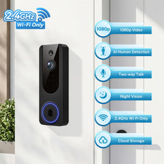 Cookedixo battery-powered doorbell chime offers quick, cordless installation and flexible placement.