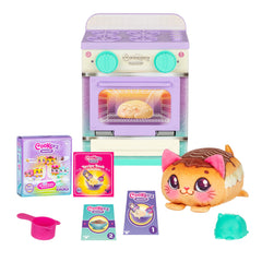 Cookeez Makery Lil' Bakez Oven open door reveals a scented plush friend for imaginative play.