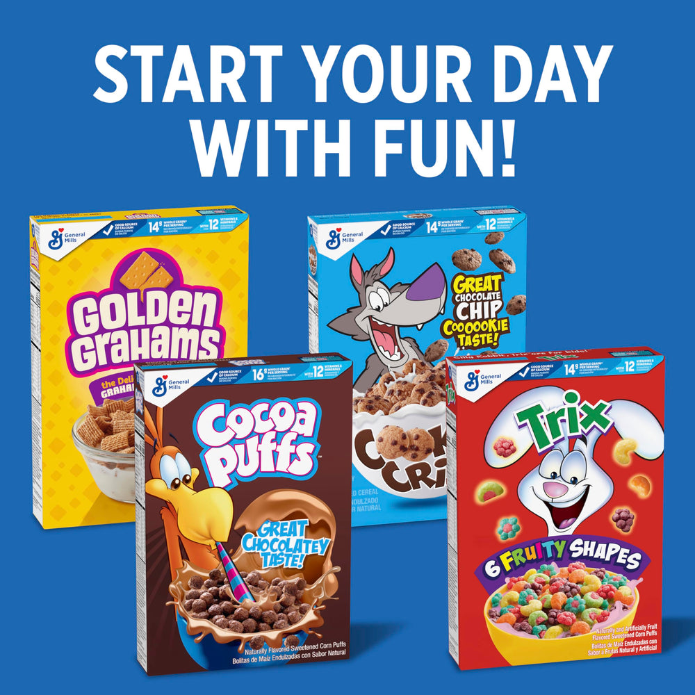 Dunking Cookie Crisp into milk for the classic dunk-and-dip ritual.