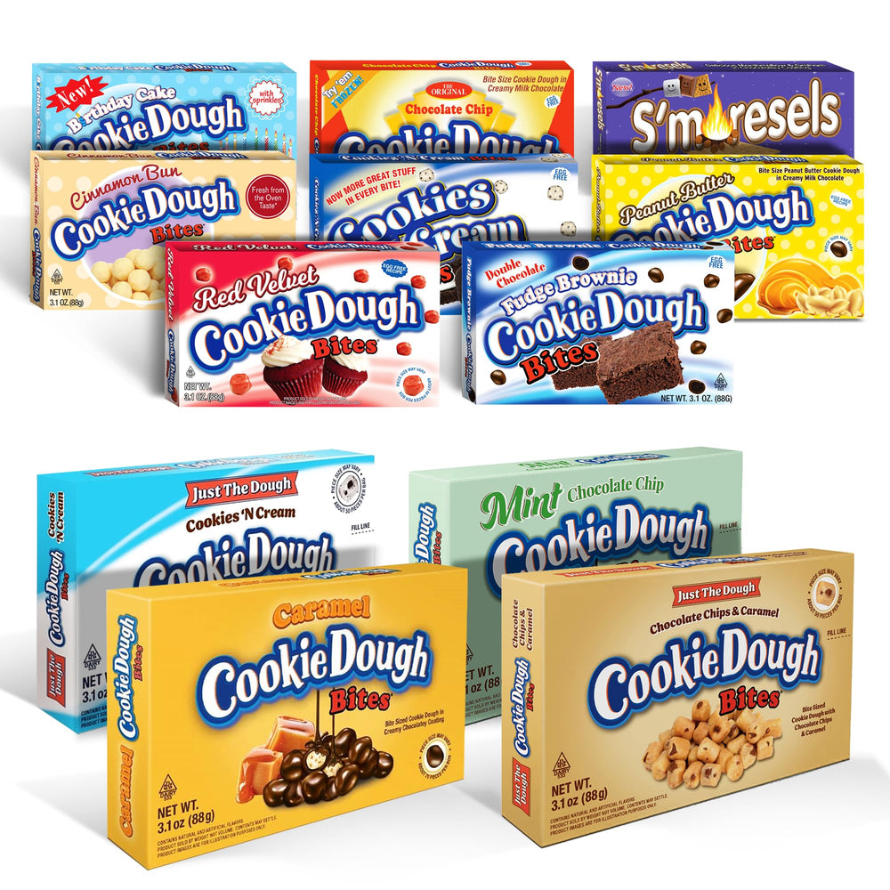Gift-ready Cookie Dough Bites 3-pack makes gifting or baskets effortless.