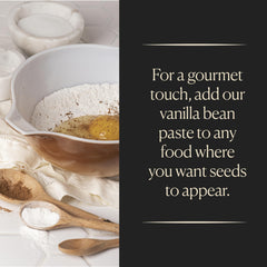 Cook's Vanilla Paste paired with gelato to deepen creamy vanilla notes.