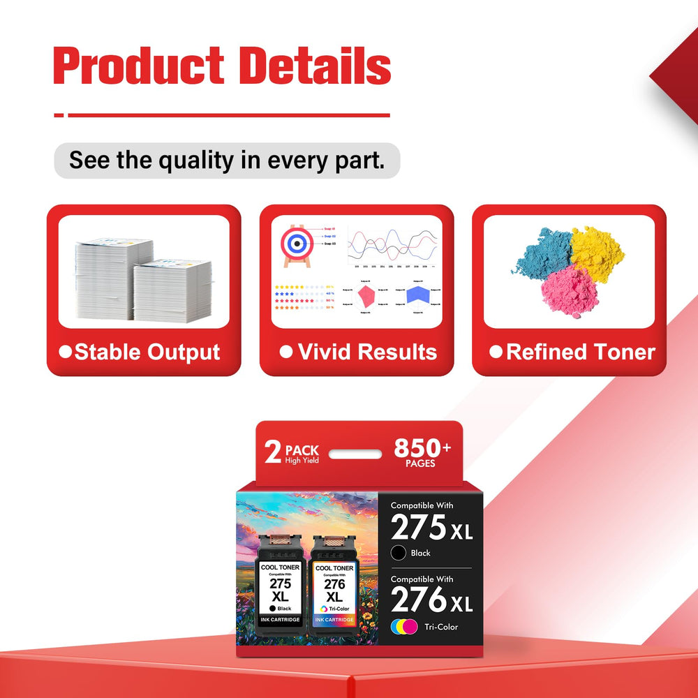 Cool Toner ink pack includes a user guide for easy setup.